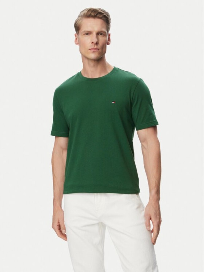 Tommy Hilfiger T-Shirt Ess Seasonal MW0MW39995 Zielony ciemny Regular Fit