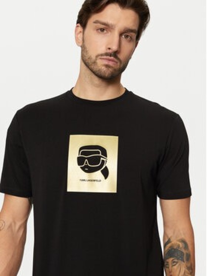 KARL LAGERFELD T-Shirt 755460 551235 Czarny Regular Fit