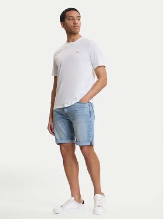 Calvin Klein Jeans Szorty jeansowe LV04RF920G Niebieski Regular Fit