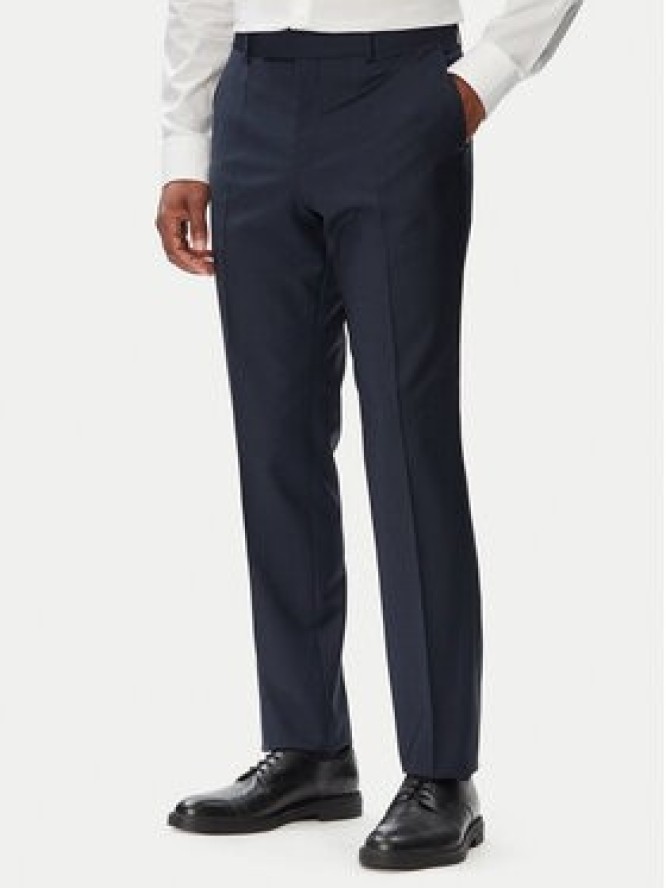 BOSS Garnitur H-Huge 50569798 Granatowy Slim Fit