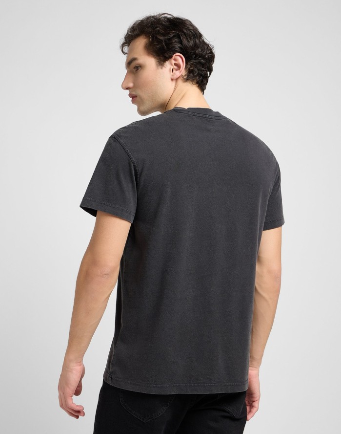 MESKA KOSZULKA LEE RELAXED POCKET TEE WASHED BLACK 112334746