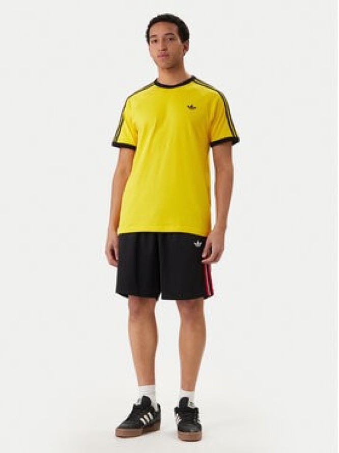 adidas T-Shirt 3-Stripes KE3533 Żółty Regular Fit