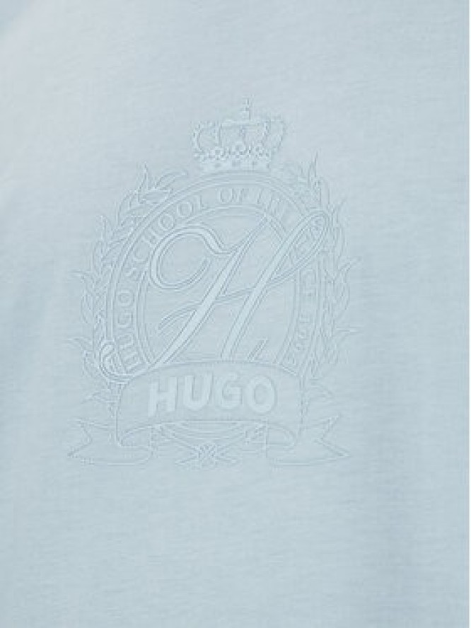 HUGO T-Shirt 50538246 Błękitny Regular Fit