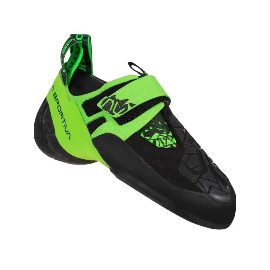 Buty wspinaczkowe La Sportiva Skwama Vegan Czarne/Błyskawica Zielone