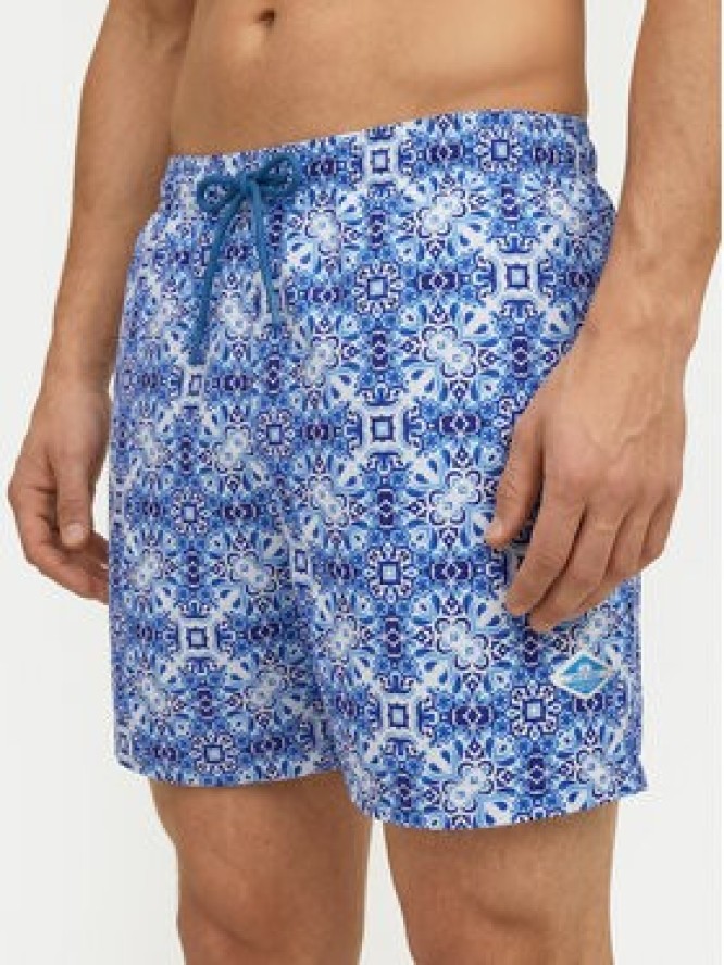 Jack & Jones Szorty kąpielowe Maui Sand 12291428 Szary Regular Fit