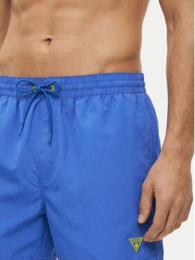 Guess Szorty kąpielowe F6GT25 WG282 SHORT Niebieski Regular Fit