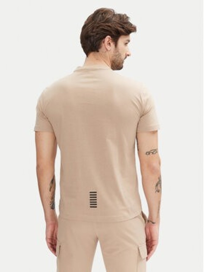 EA7 Emporio Armani T-Shirt 8NPT25 PJVPZ U6155 Beżowy Regular Fit