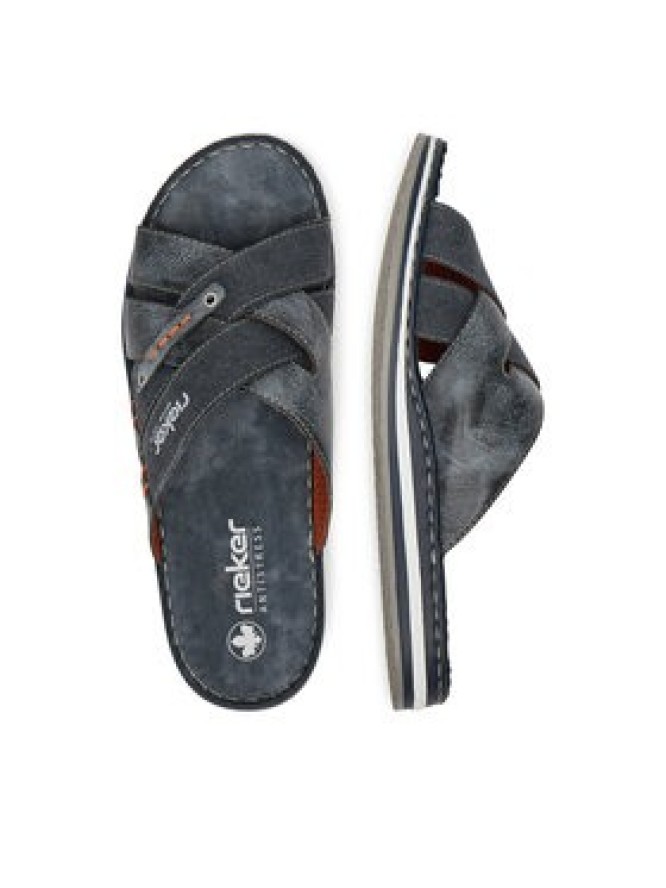 Rieker Klapki 21599-14 Granatowy