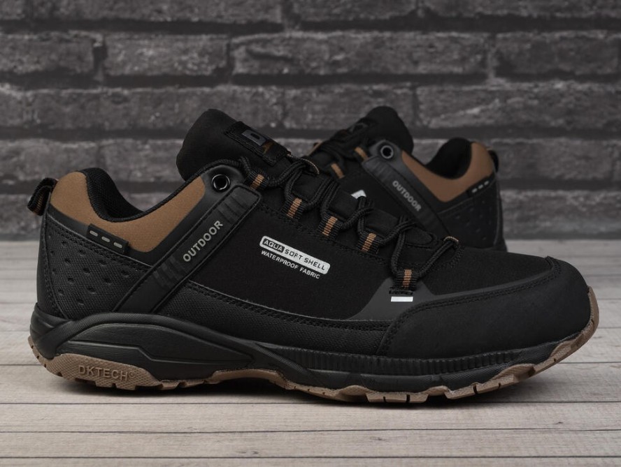Buty męskie sportowe trekkingowe DK POREDATOR LOW 1096 BLK/LT.BROWN M