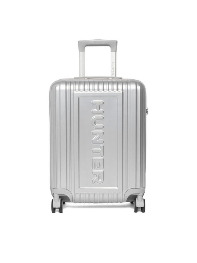 Hunter Walizka kabinowa CEO-HUNTER-S-002-08-SILVER Srebrny