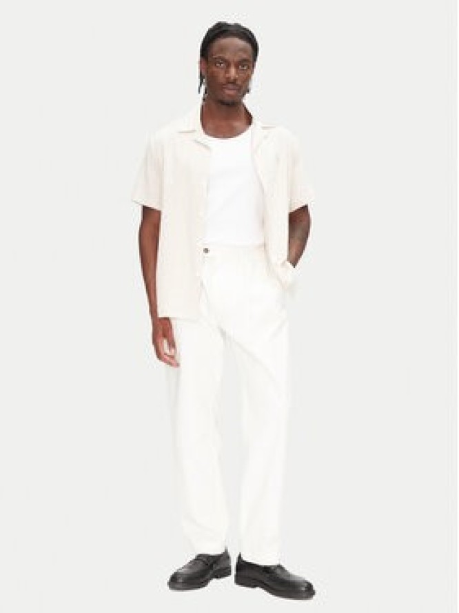 Filling Pieces Koszula Resort 9179980 Écru Regular Fit