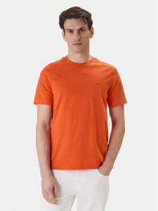 Tommy Hilfiger T-Shirt Ess Seasonal MW0MW39995 Pomarańczowy Regular Fit