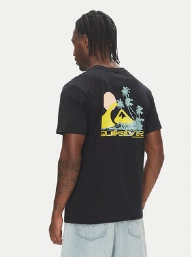 Quiksilver T-Shirt Palm Lines Ss EQYZT08057 Czarny Regular Fit