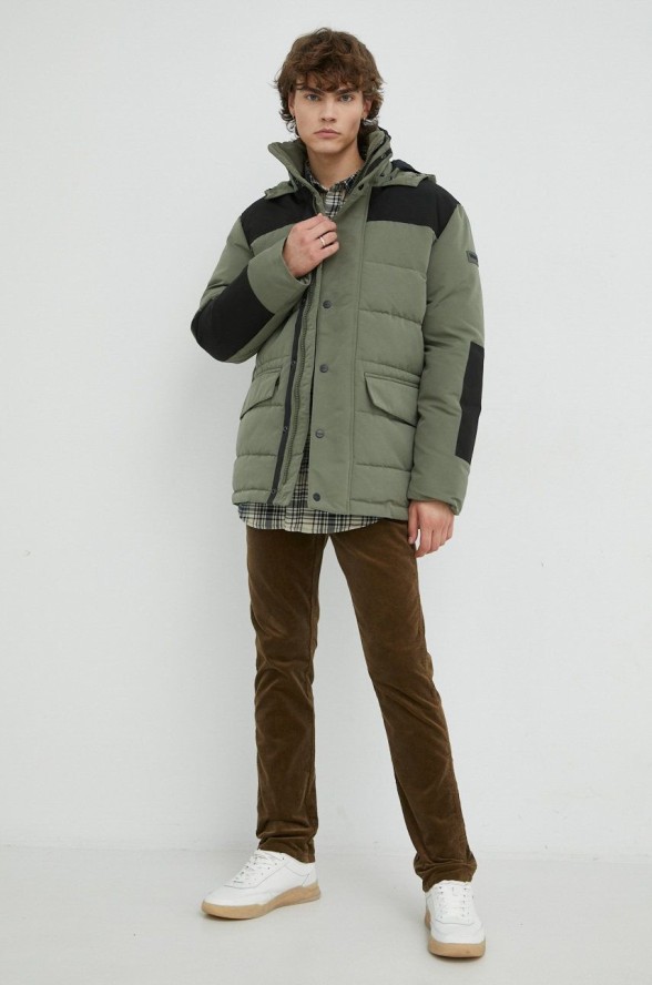 WRANGLER BODYGUARD MĘSKA KURTKA ZIMOWA DUSTY OLIVE W4B2WWX45 112319961