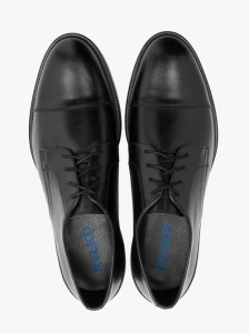 Czarny półbut wizytowy męski