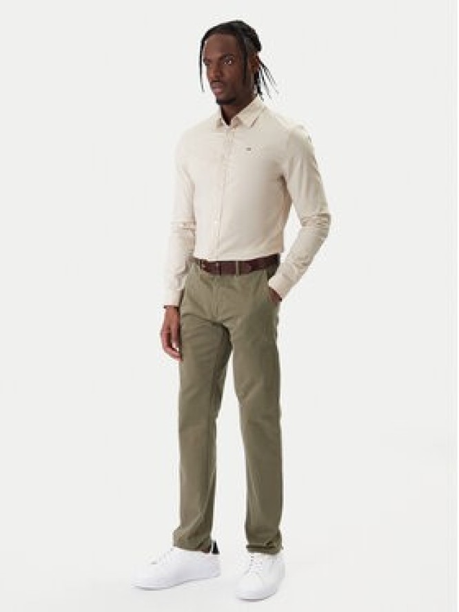 Tommy Jeans Koszula Original DM0DM04405 Beżowy Slim Fit