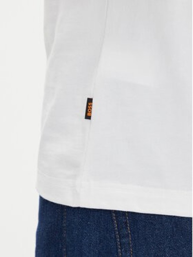 BOSS T-Shirt Logo Space 50539186 Biały Regular Fit
