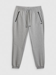 4F Spodnie dresowe joggery męskie - szare S