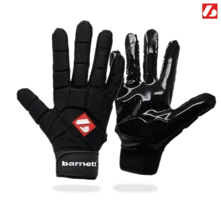 rękawice do futbolu amerykańskiego pro linebacker, LB,RB,TE Czarne FKG-03