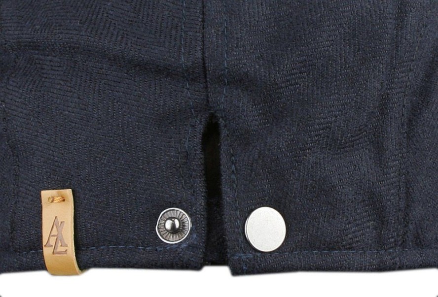 Męski Kaszkiet - Delikatne Ocieplenie - Alties - Granatowy