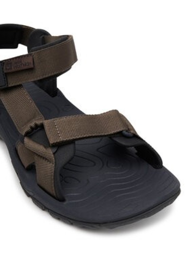 Jack Wolfskin Sandały Lakewood Ride Sandal M 4019021 Brązowy