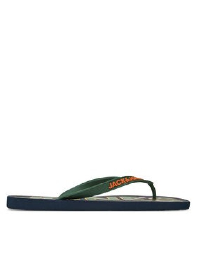Jack & Jones Japonki Jfwlogo Palm Print Flip Flop Ln 12230642 Granatowy