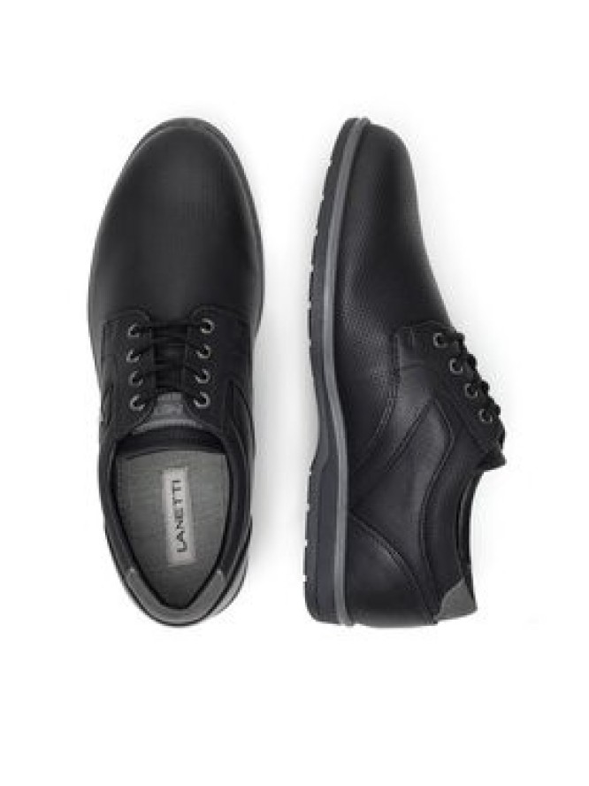 Lanetti Półbuty LINOS2-101 MBS Czarny