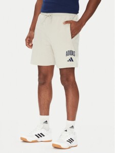 adidas Szorty sportowe Collegiate JM1726 Beżowy Regular Fit