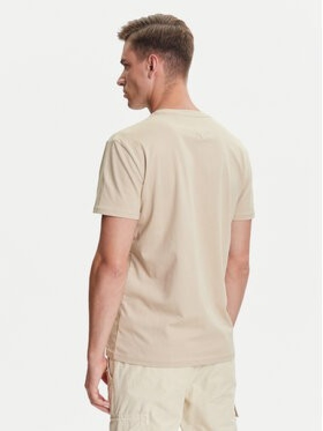 Tommy Jeans T-Shirt Dna Flag DM0DM21941 Beżowy Regular Fit