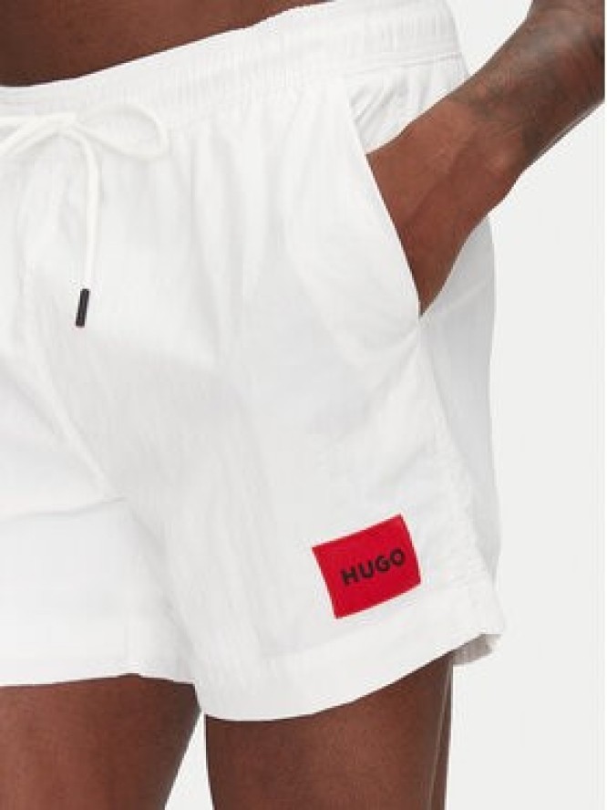 HUGO Szorty sportowe Dominica 50493450 Biały Regular Fit