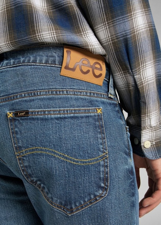 LEE RIDER MĘSKIE SPODNIE JEANSOWE MID WOODLAND L701KNHK 112140641