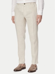 JOOP! Spodnie garniturowe Hank 30102982 Beżowy jasny Slim Fit