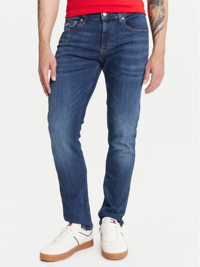 Tommy Jeans Jeansy Scanton DM0DM21890 Granatowy Slim Fit