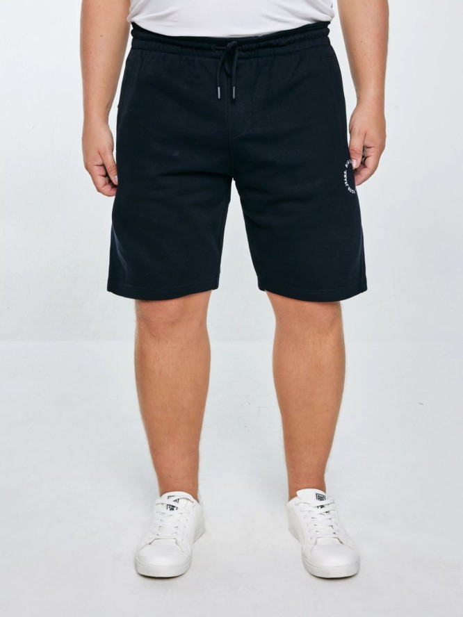 Szorty męskie dresowe wiązane w pasie granatowe Kersyner 403