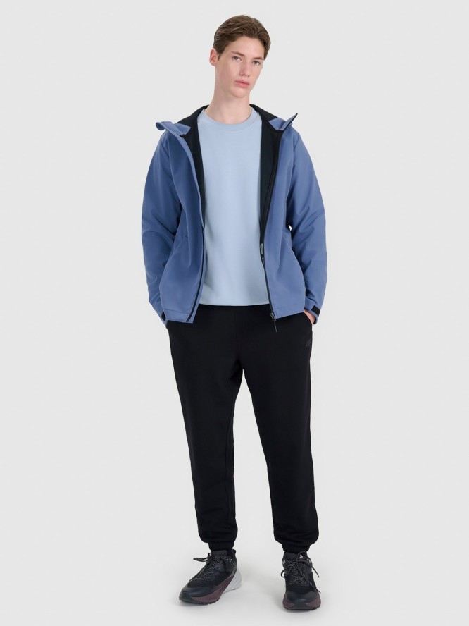4F Kurtka softshell wiatroodporna membrana 5000 męska - granatowa XXL