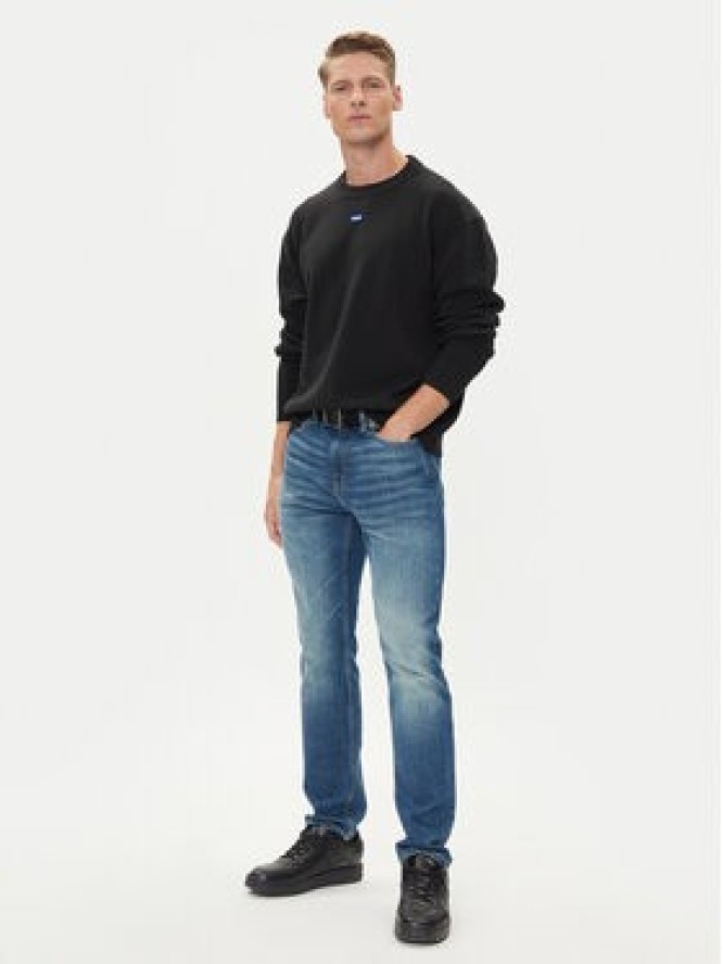HUGO Sweter San Casey-CP 50543784 Czarny Relaxed Fit