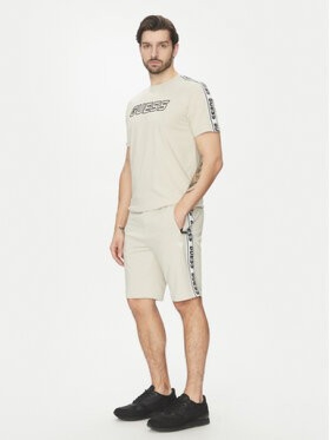 Guess Szorty sportowe Z2YD02 K6ZS1 Écru Regular Fit