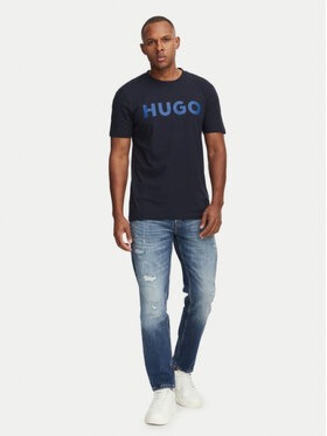 HUGO T-Shirt Dulivio 50467556 Granatowy Regular Fit