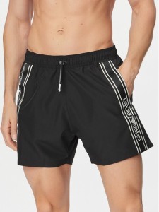 Emporio Armani Szorty kąpielowe EM000583 AF20426 UC001 Czarny Regular Fit