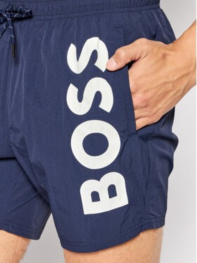 Boss Szorty kąpielowe Octopus 50469602 Granatowy Regular Fit