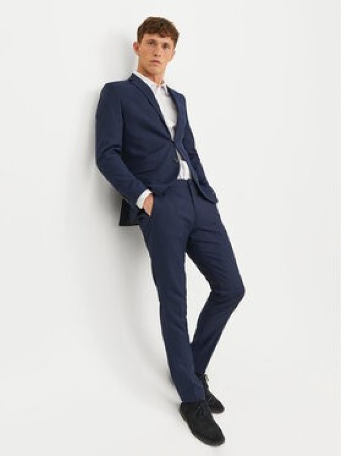 Jack & Jones Garnitur Solaris 12148166 Granatowy Super Slim Fit