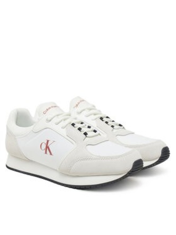 Calvin Klein Jeans Sneakersy Retro Sock Runner Mg YM0YM01152 Biały