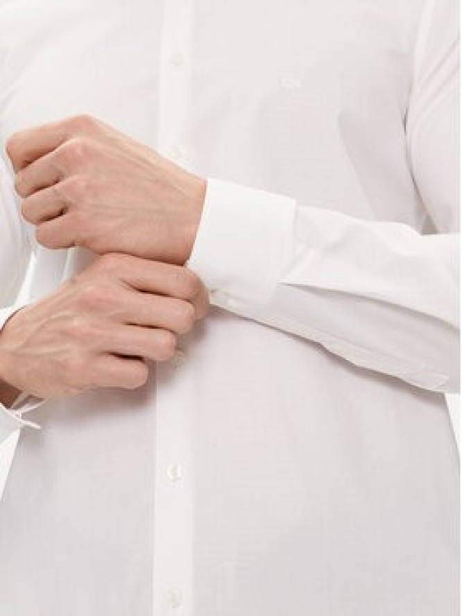 Calvin Klein Koszula K10K112587 Biały Slim Fit