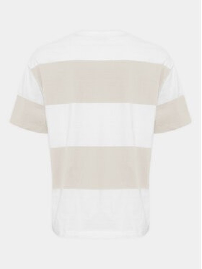 Solid T-Shirt Ijam 21108144 Beżowy Regular Fit