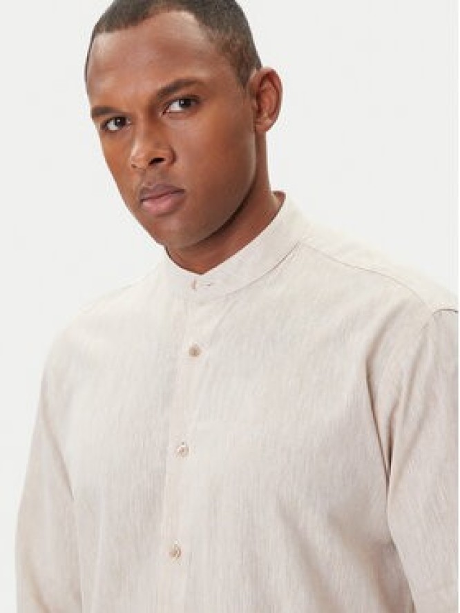 KARL LAGERFELD Koszula 605035 552627 Beżowy Regular Fit