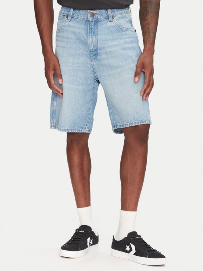 Wrangler Szorty jeansowe Frontier 112362492 Niebieski Relaxed Fit