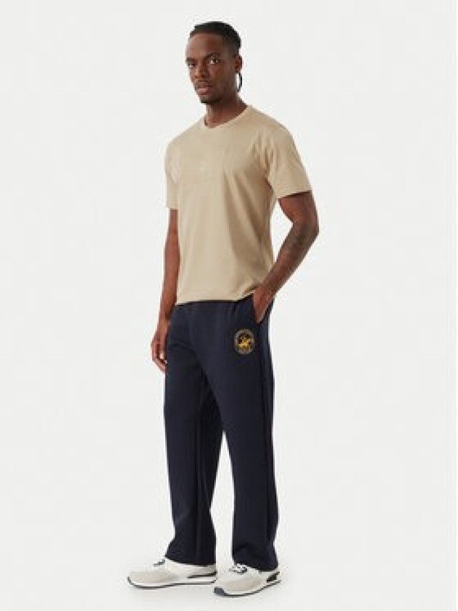 Beverly Hills Polo Club T-Shirt P-FW26M-TS1536 Beżowy Regular Fit