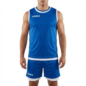 Mężczyzna Piłka Nożna Zestaw Treningowy KIT DOUBLE Niebiesko-Biały