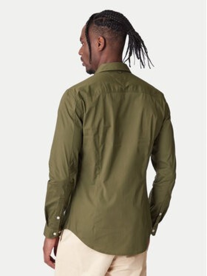 Tommy Jeans Koszula Original DM0DM04405 Zielony Slim Fit