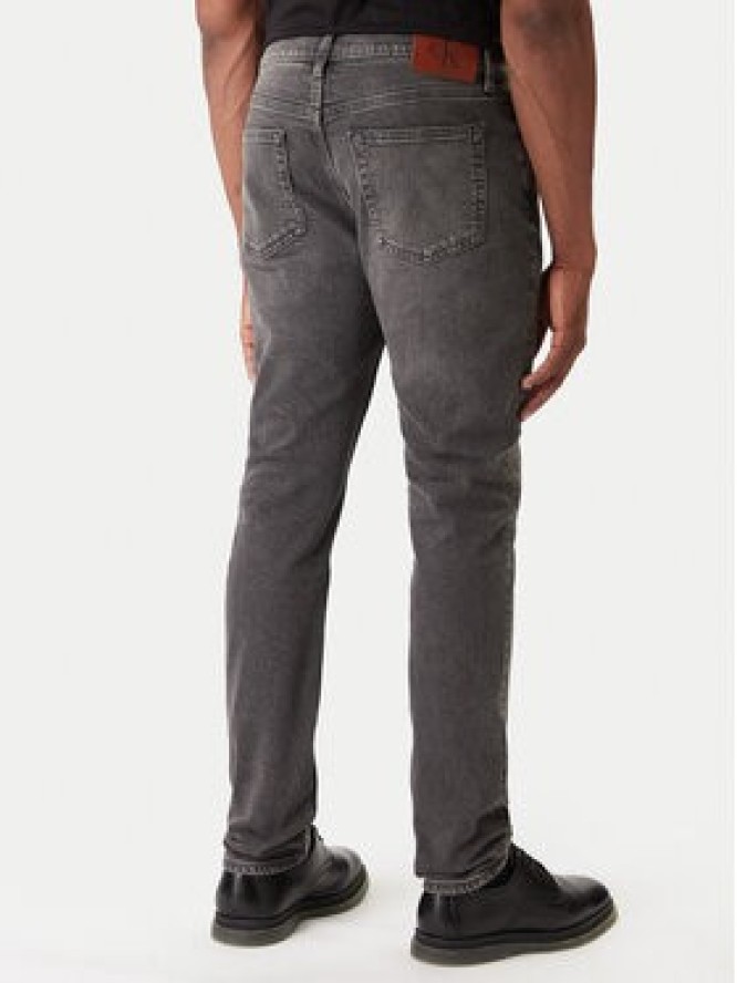 Calvin Klein Jeans Jeansy LV04RD702G Szary Slim Fit